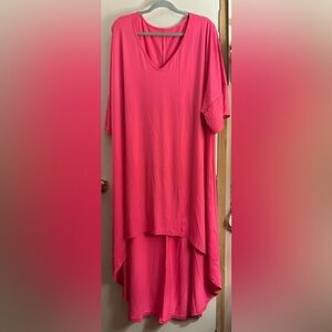 Bright Pink T-Shirt Dress